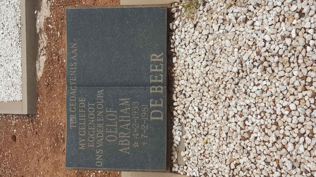 BEER Oelof Abraham, de 1933-1981