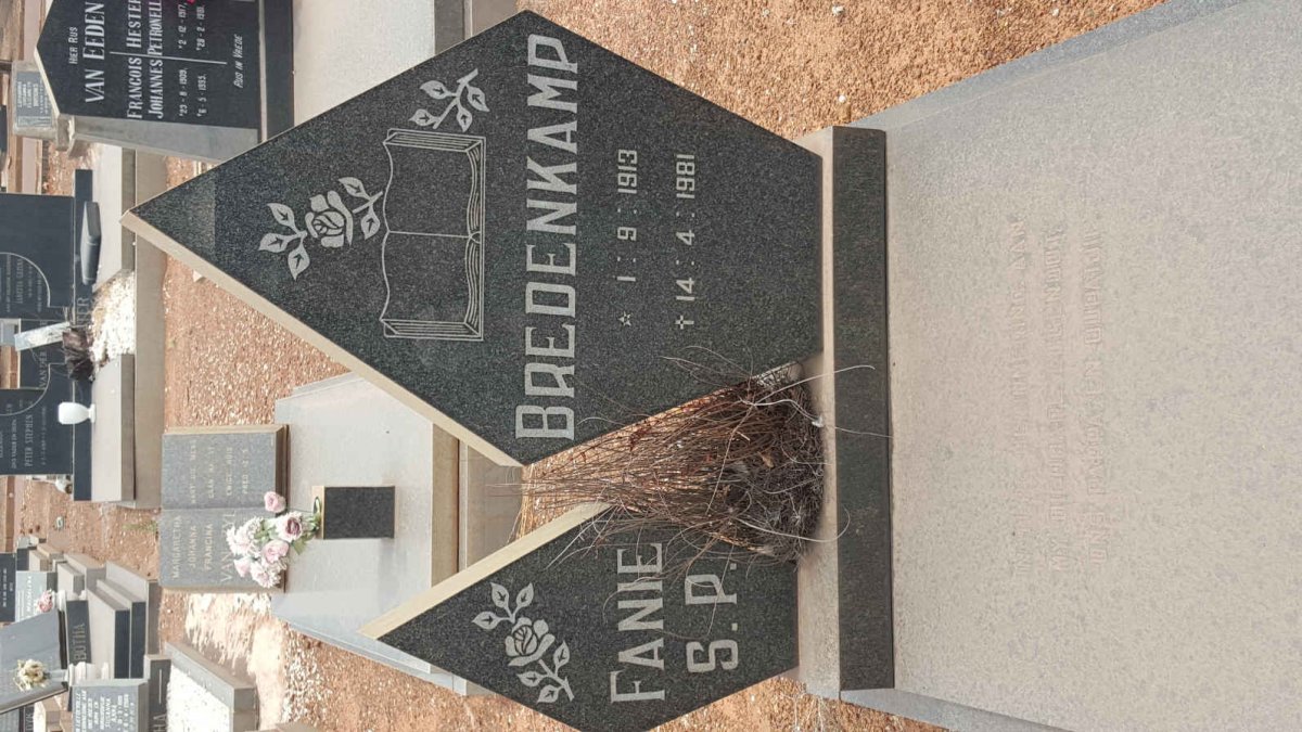 BREDENKAMP S.P. 1913-1981