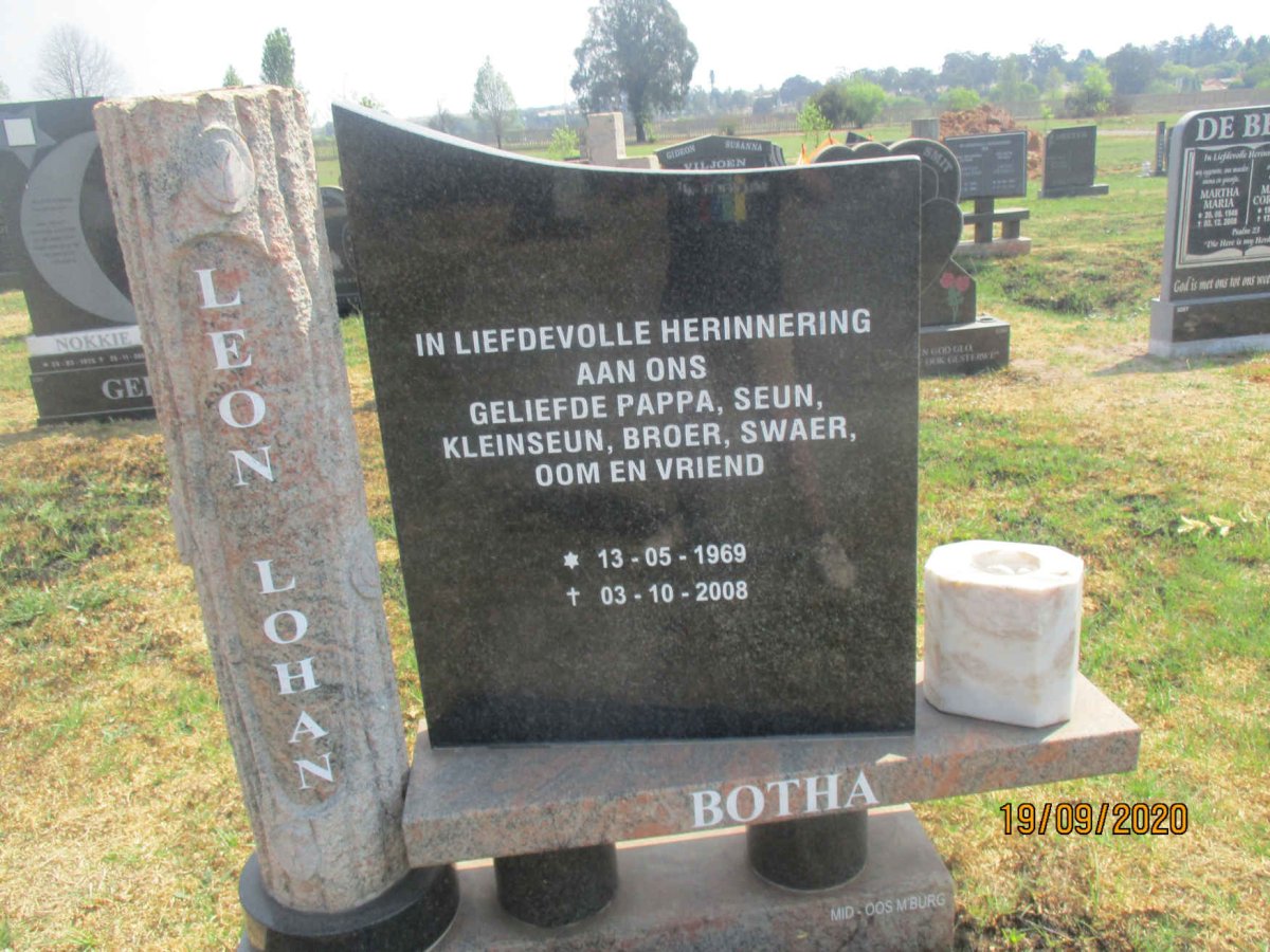 BOTHA Leon Lohan 1969-2008