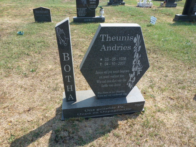 BOTHA Theunis Andries 1936-2007