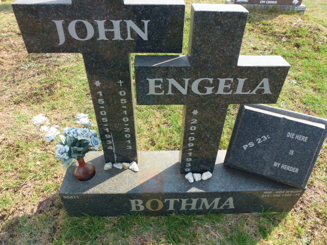 BOTHMA John 1934-2013 &amp; Engela 1939-