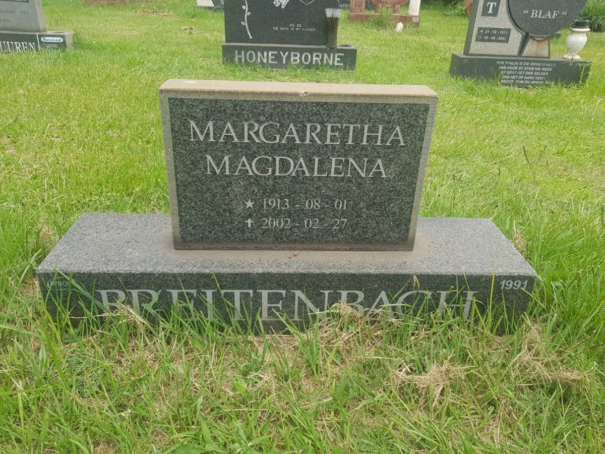 BREITENBACH Margaretha Magdalena 1913-2002
