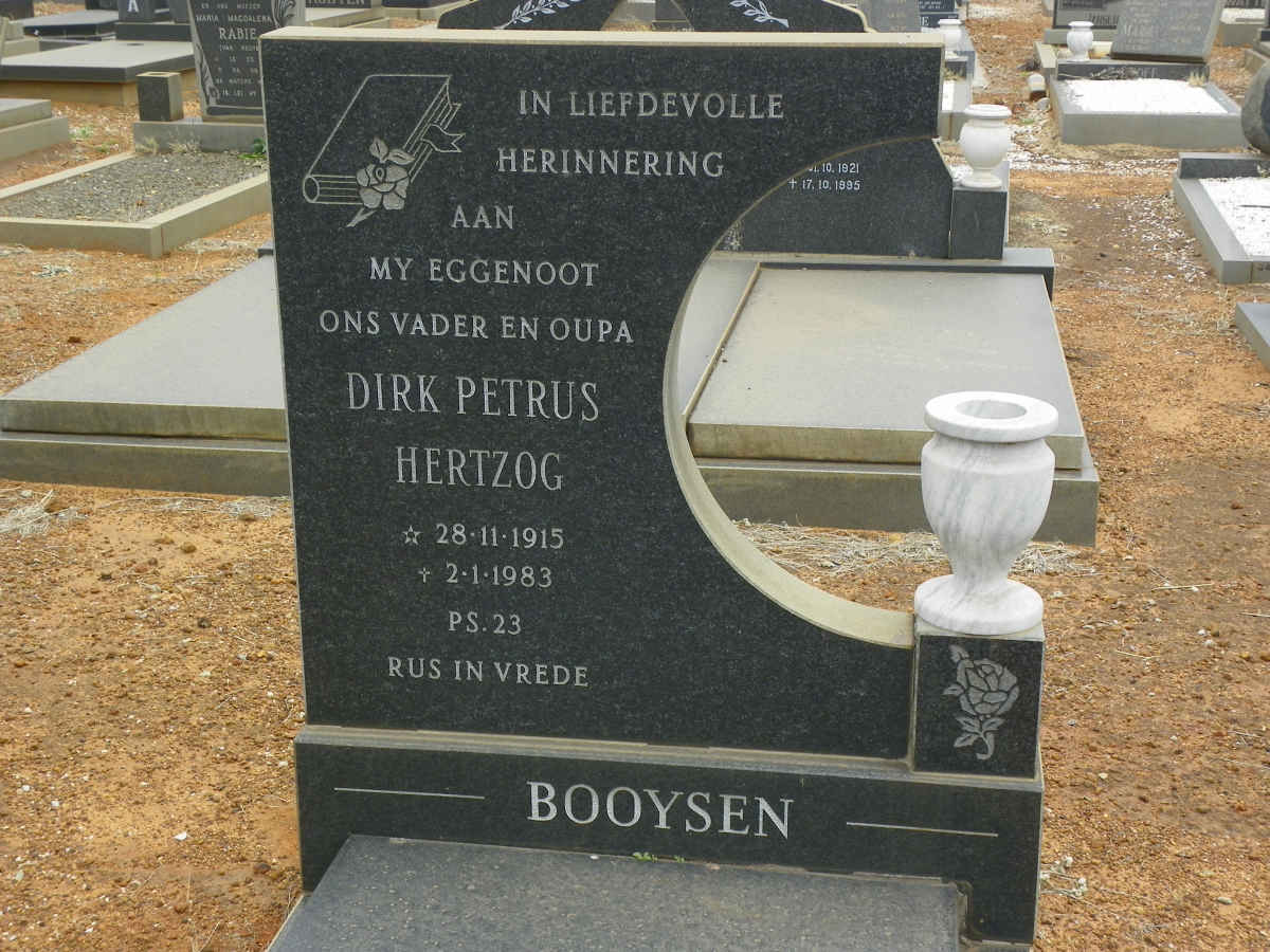 BOOYSEN Dirk Petrus Hertzog 1915-1983