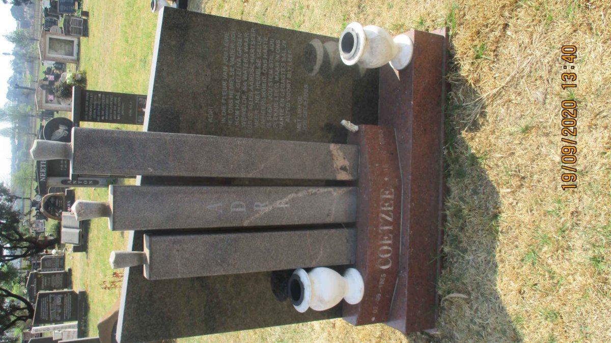 COETZEE Adri 198?-2005