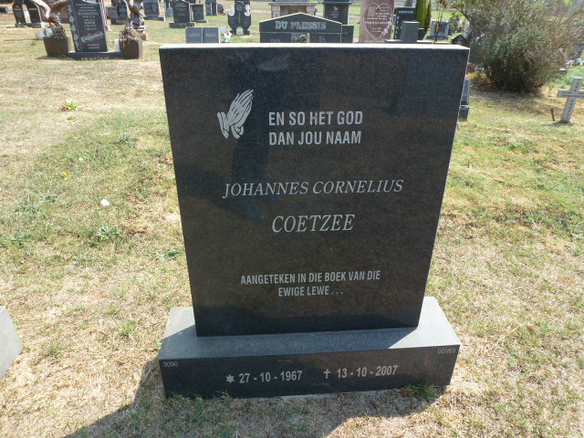 COETZEE Johannes Cornelius 1967-2007