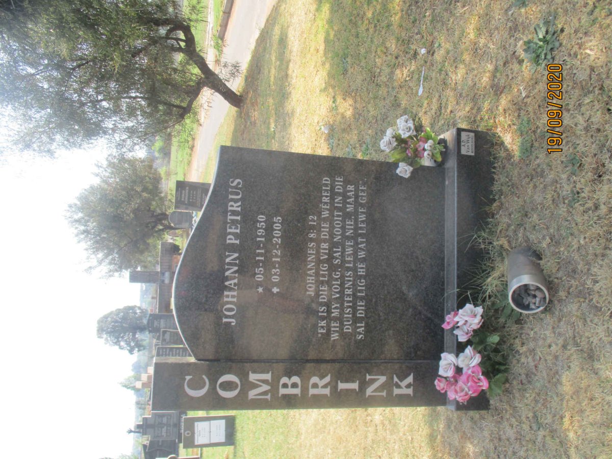 COMBRINK Johann Petrus 1950-2005