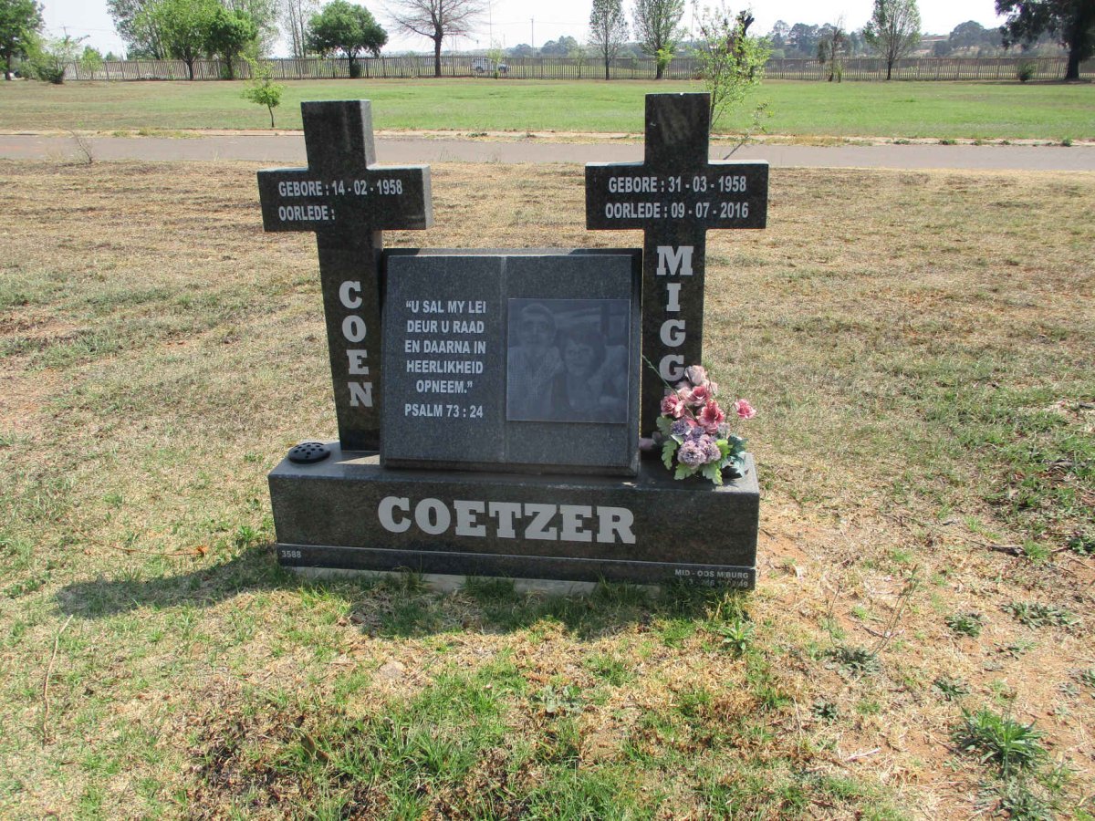 COETZER Coen 1958- &amp; Migg? 1958-2016