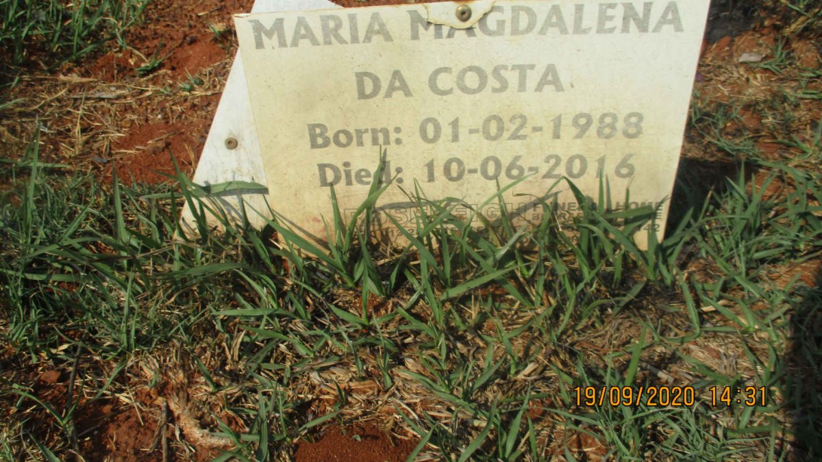 COSTA Maria Magdalena, da 1988-2016