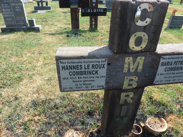 COMBRINCK Hannes le Roux 1947–2008 & Maria Petronella 1946–2014 #2