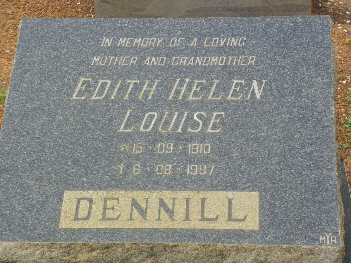 DENNILL Edith Helen Louise 1910-1997