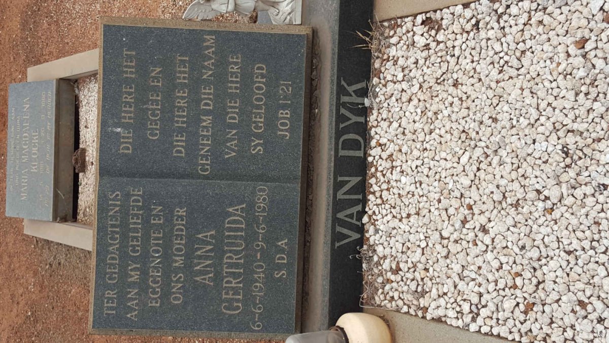 DYK Anna Gertruida, van 1940-1980