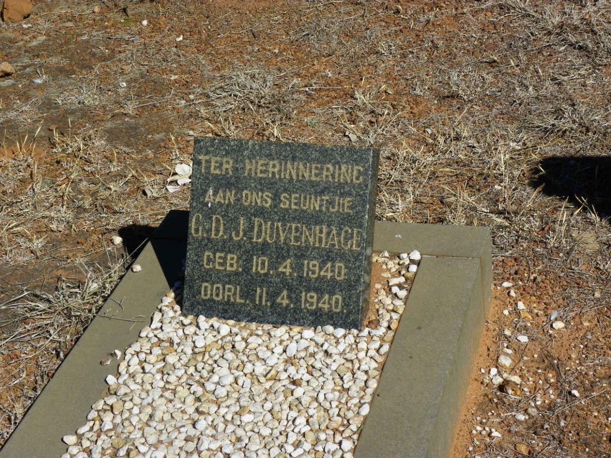 DUVENHAGE G.D.J. 1940-1940