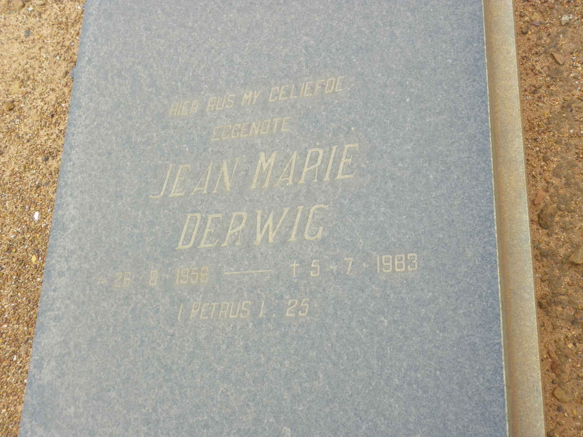 DERWIG Jean Marie 1956-1983