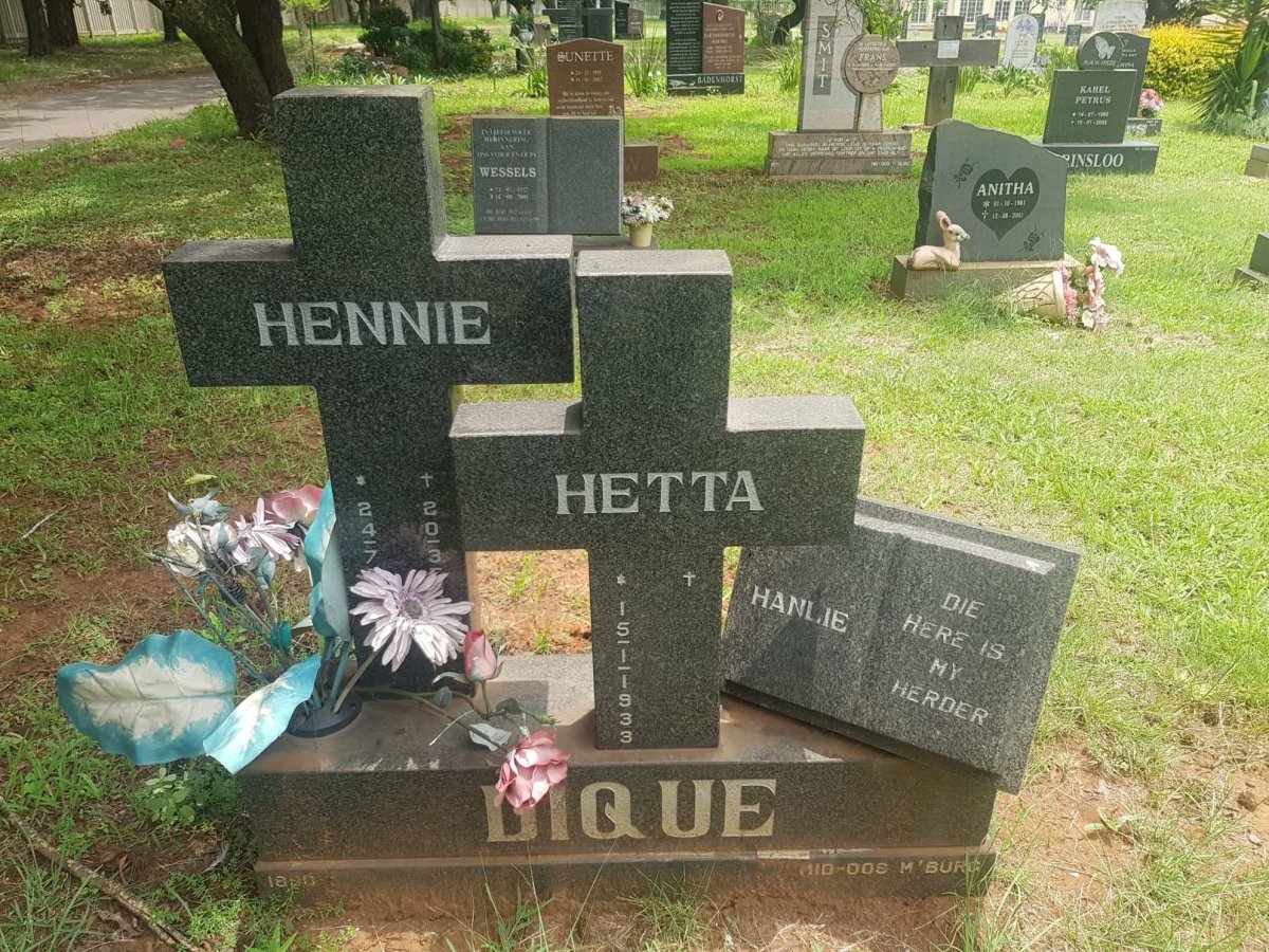 DIQUE Hennie &amp; Hetta 1933-