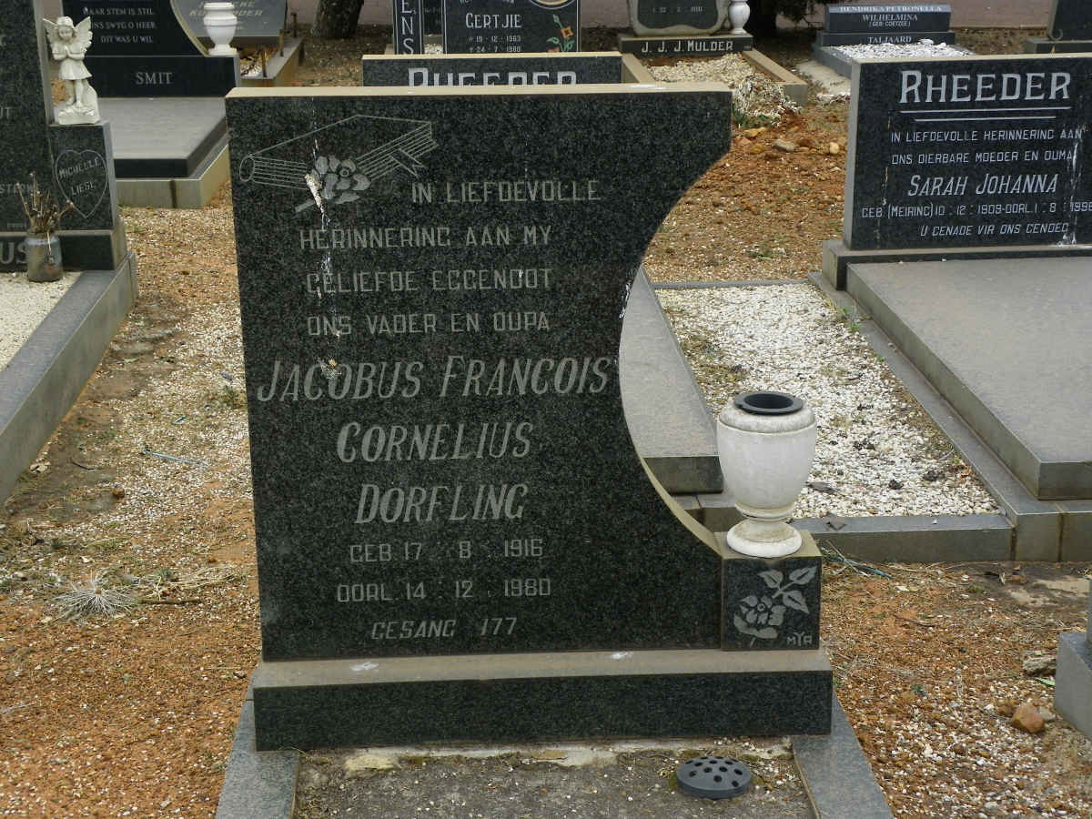 DORFLING Jacobus Francois Cornelius 1916-1980