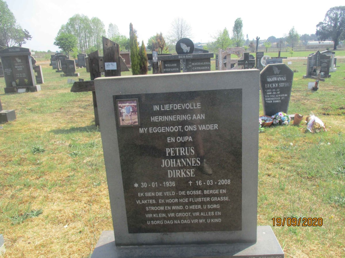 DIRKSE Petrus Johannes 1936-2008