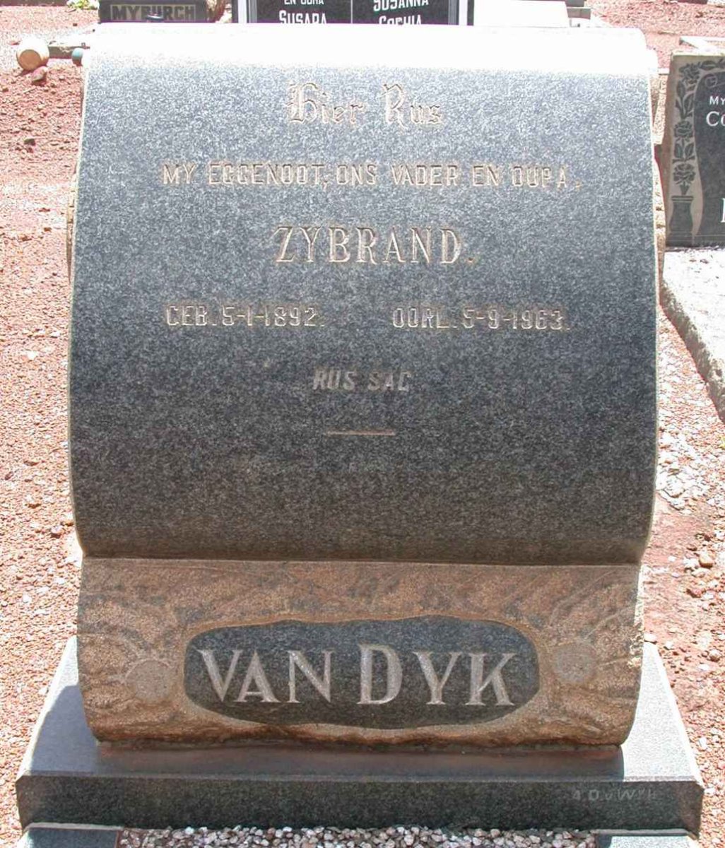 DYK Zybrand, van 1892-1963