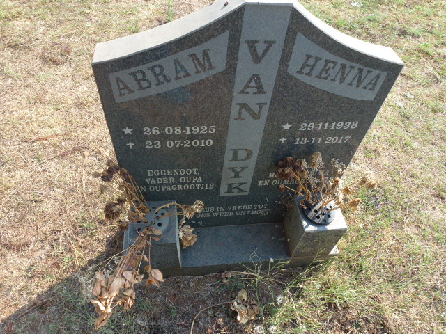 DYK Abram, van 1925-2010 &amp; Henna 1938-2017