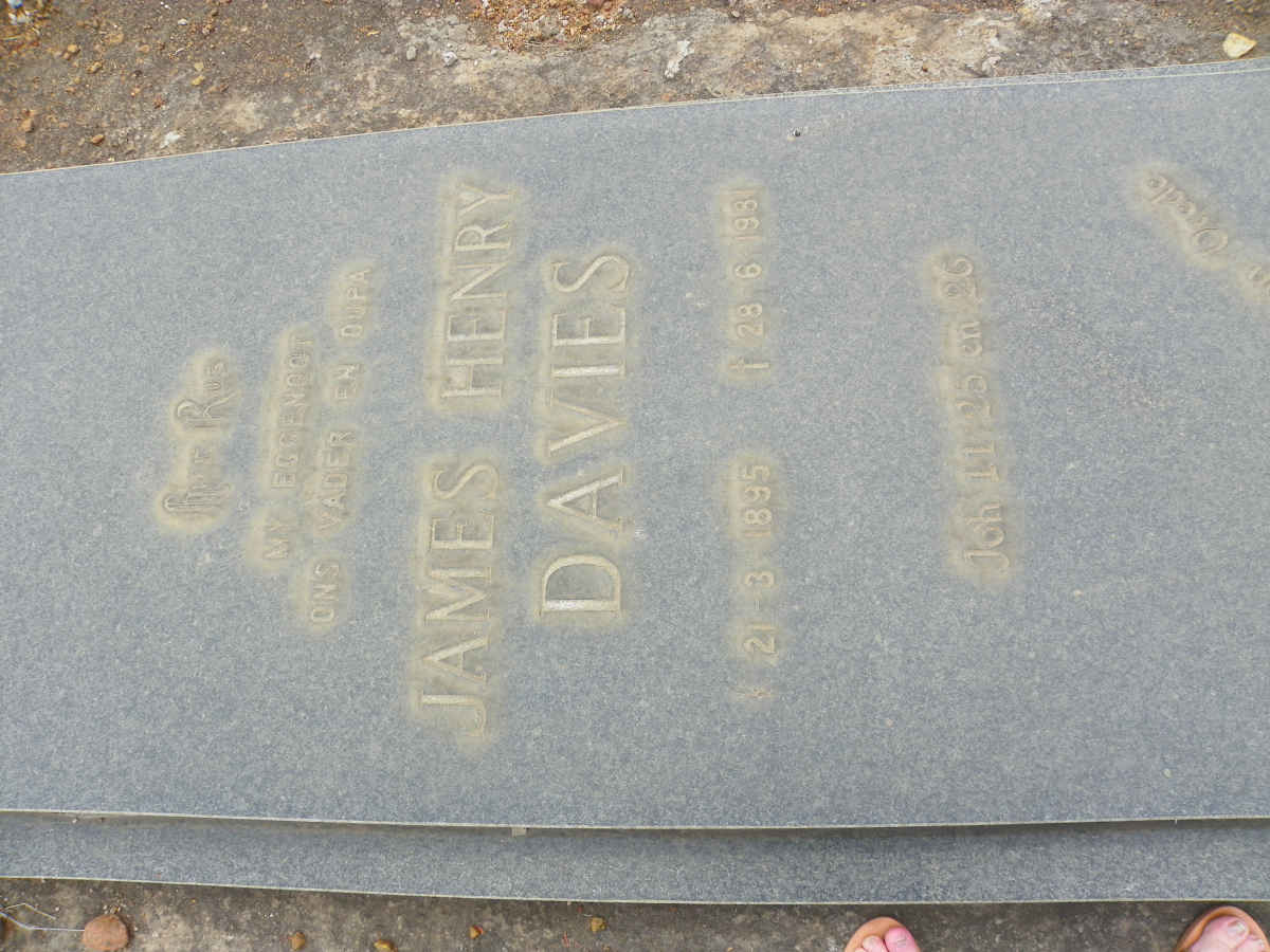 DAVIES James Henry 1895-1981