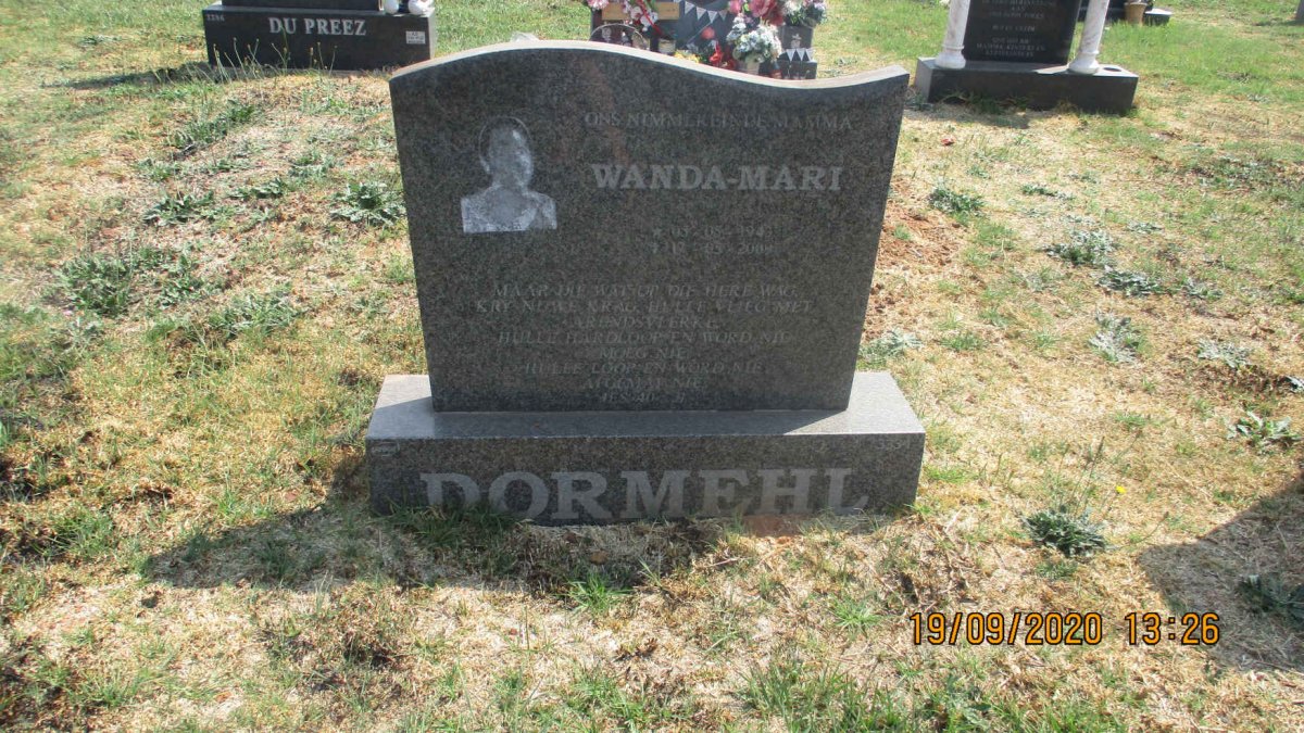 DORMEHL Wanda-Mari 1943-2009