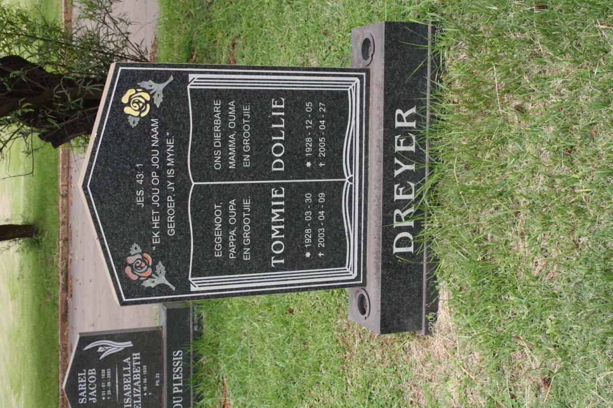 DREYER Tommie 1928-2003 &amp; Dollie 1928-2005