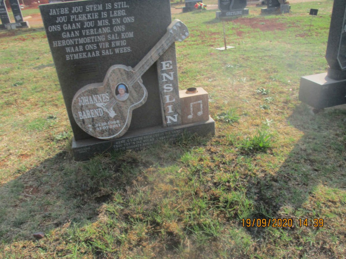 ENSLIN Johannes Barend 1988-2011