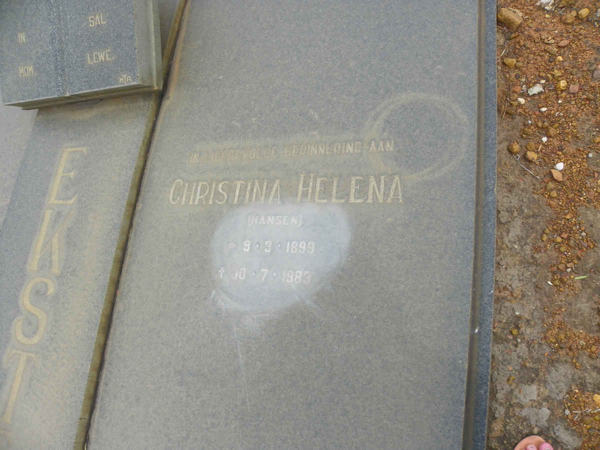 EKSTEEN Johnnie 1896–1981 & Christina Helena 1899–1983 #3
