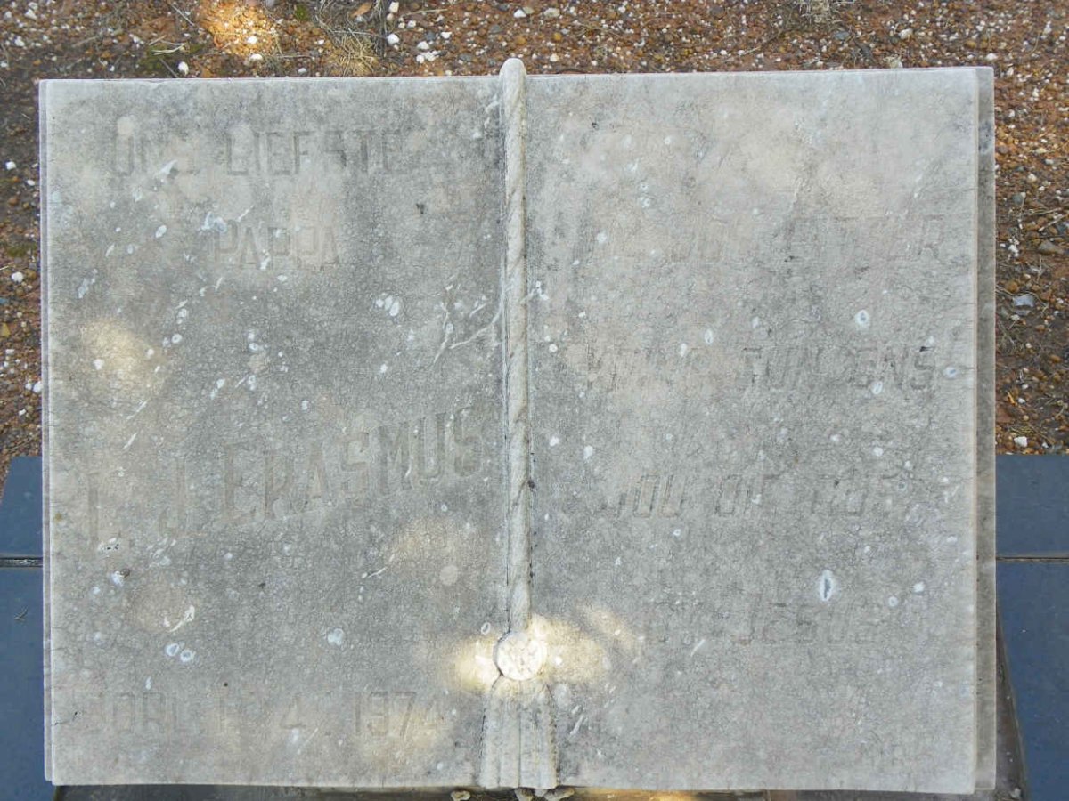 ERASMUS L.J. –1974 &amp; Sara Maria SCHOEMAN 1916–1994 #2