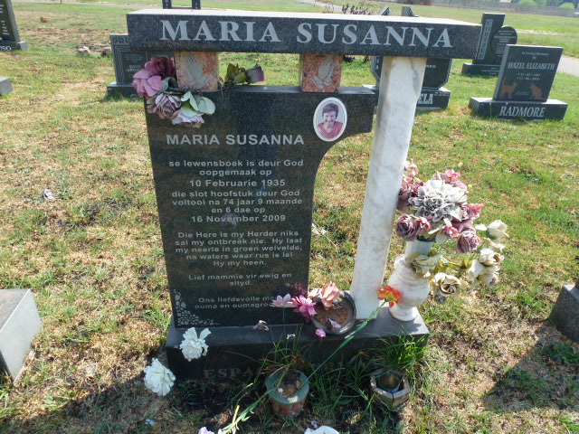 ESPA?  Maria Susanna 1935-2009