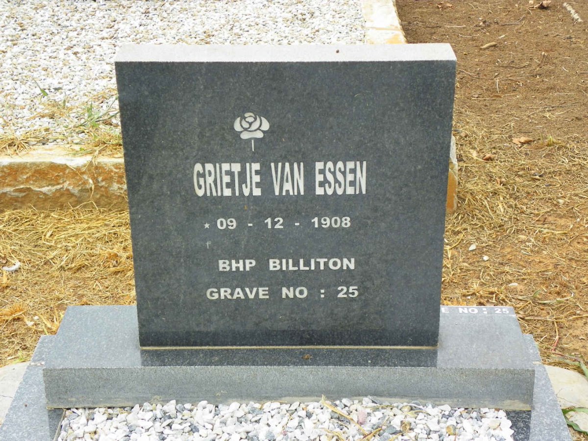 ESSEN Grietje, van 1908-