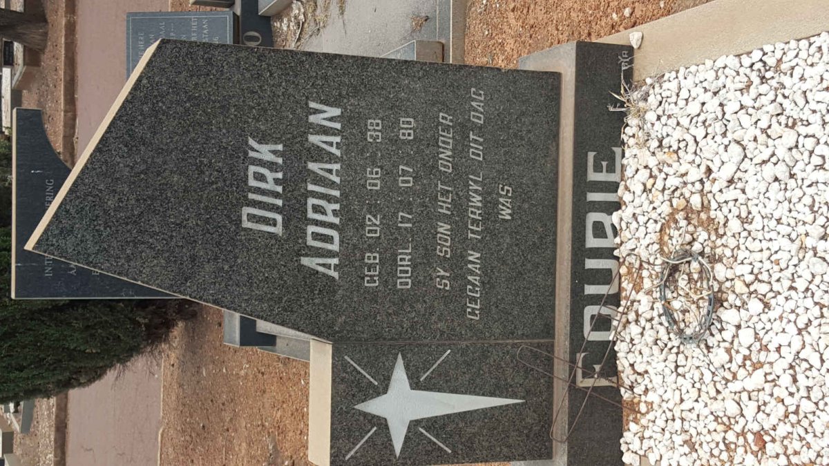 FOURIE Dirk Adriaan 1938-1980