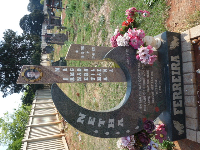 FERREIRA Janetha Maria Magdalena 1950–2015