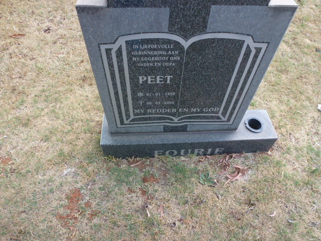 FOURIE Peet 1950-2004