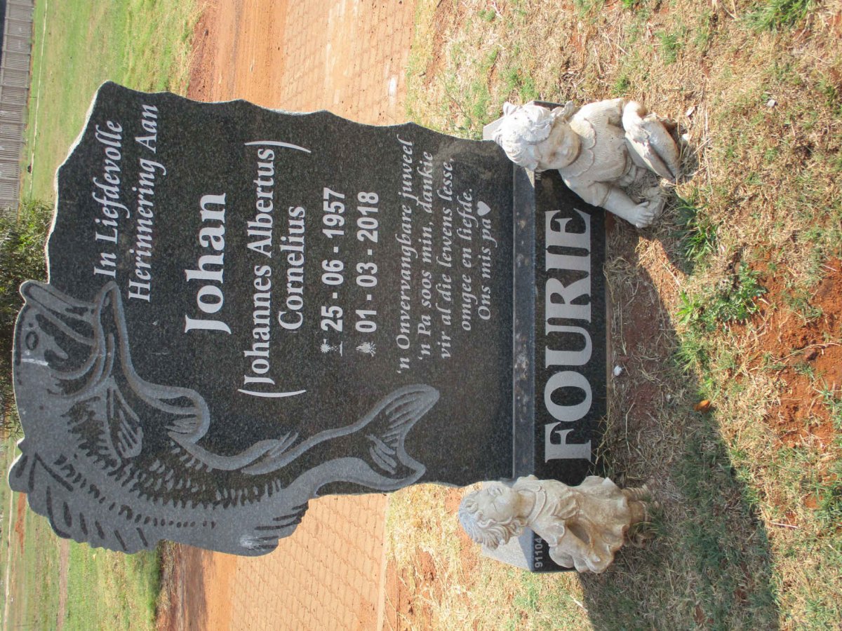 FOURIE Johannes Albertus Cornelius 1957-2018
