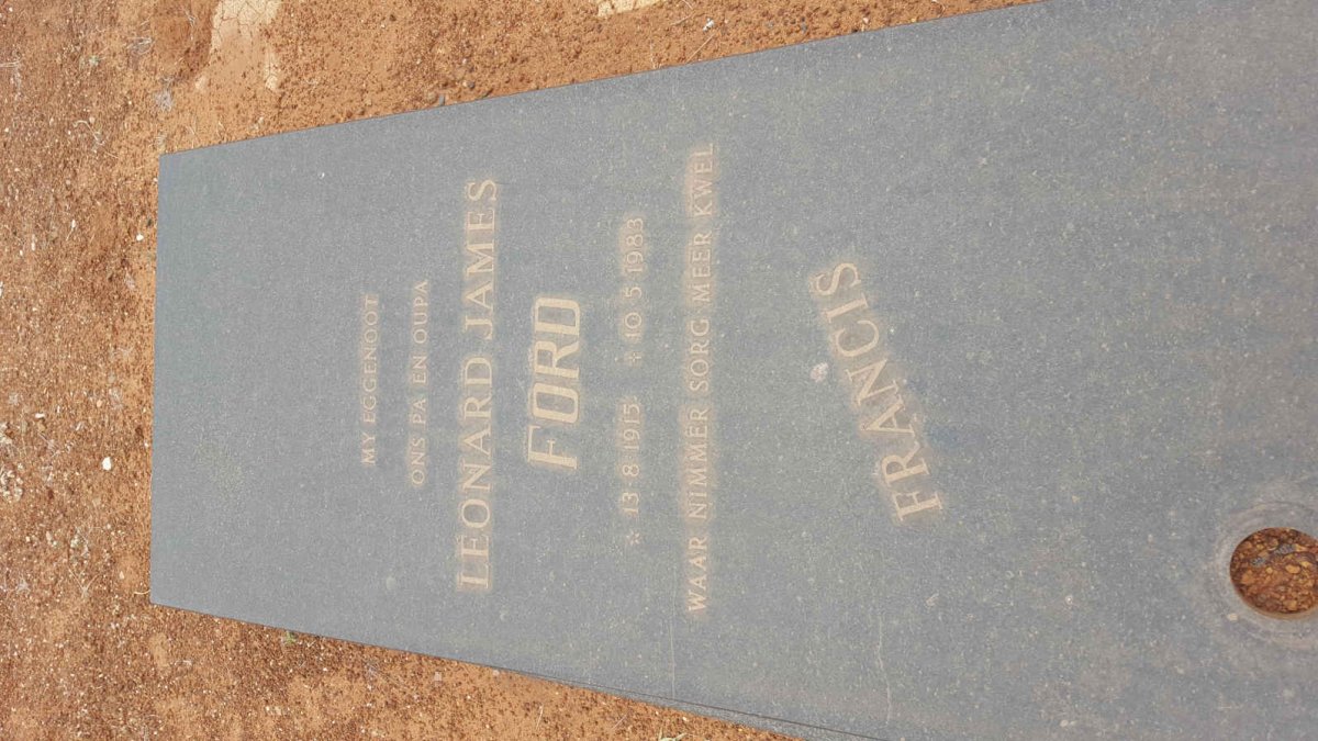 FORD Leonard James 1915-1983
