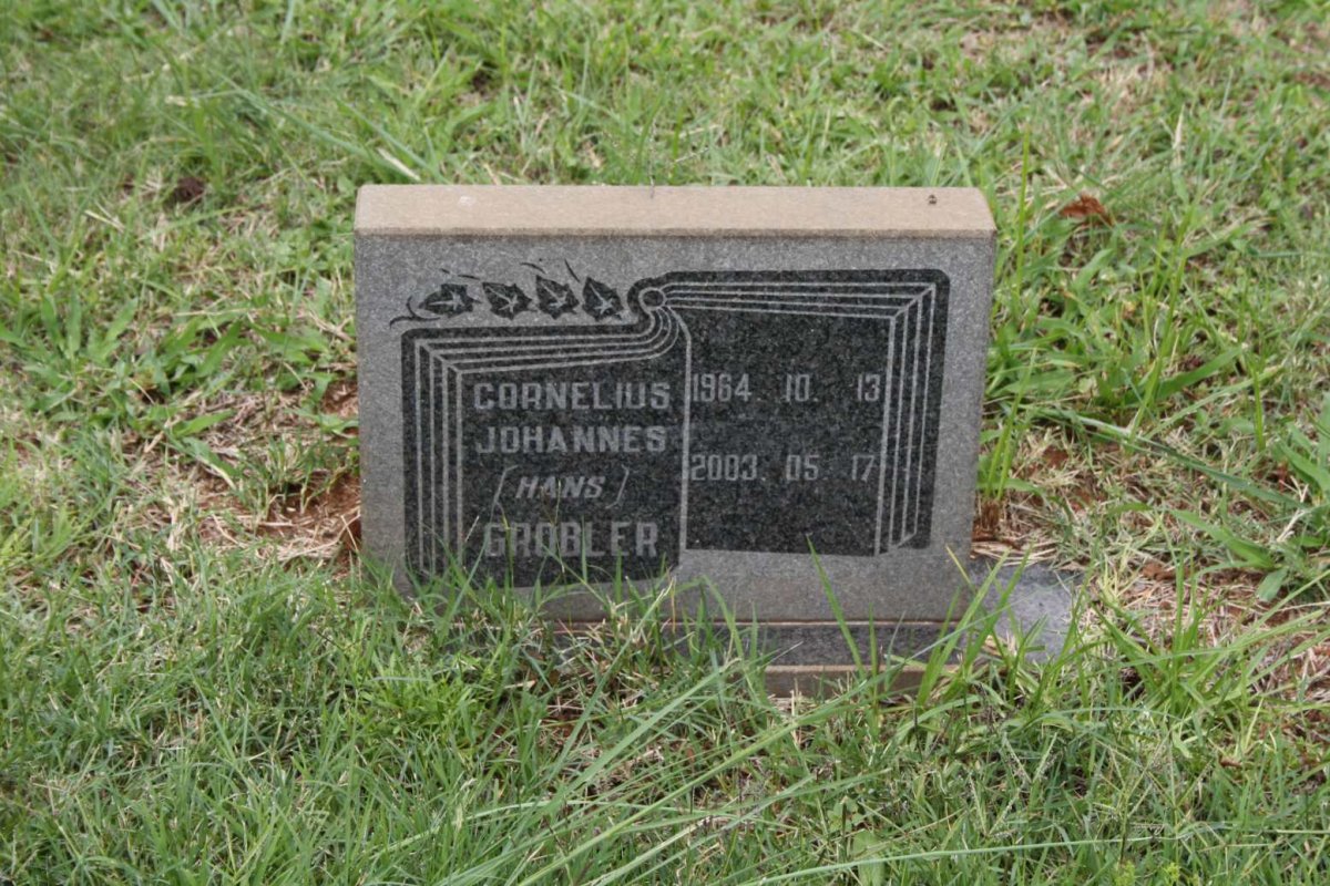 GROBLER Cornelius Johannes 1964-2003