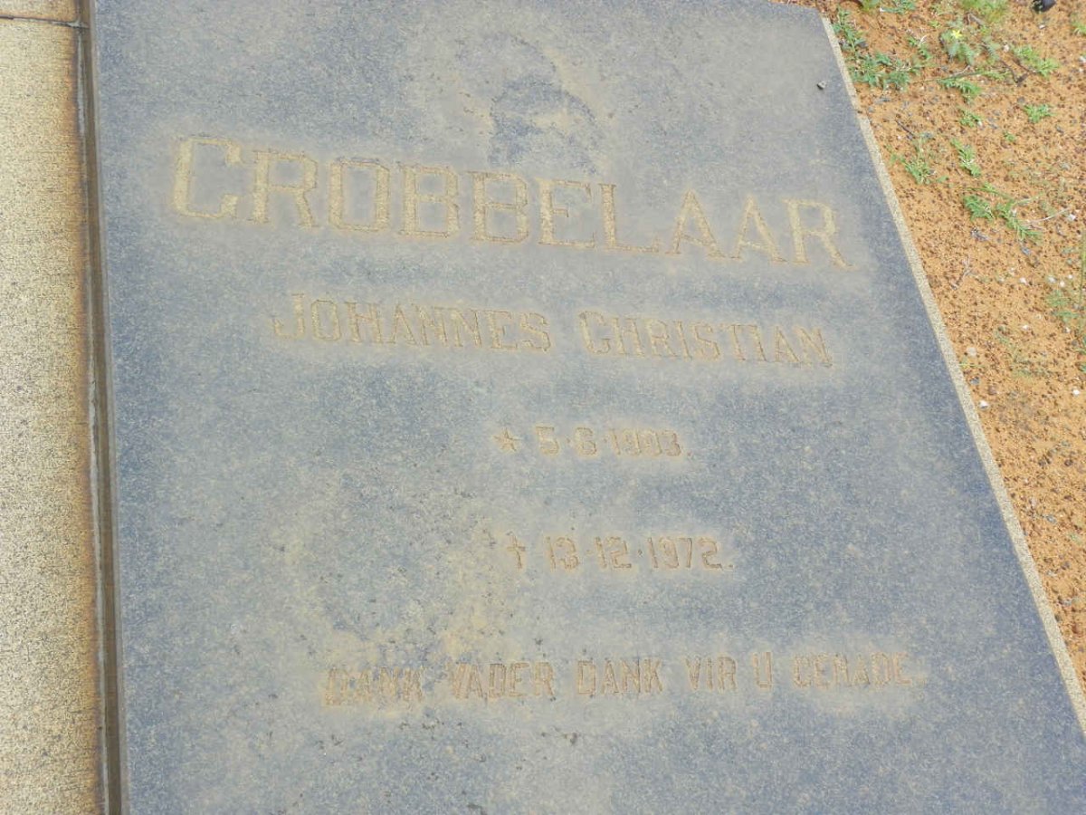 GROBBELAAR Johannes Christian 1903-1972