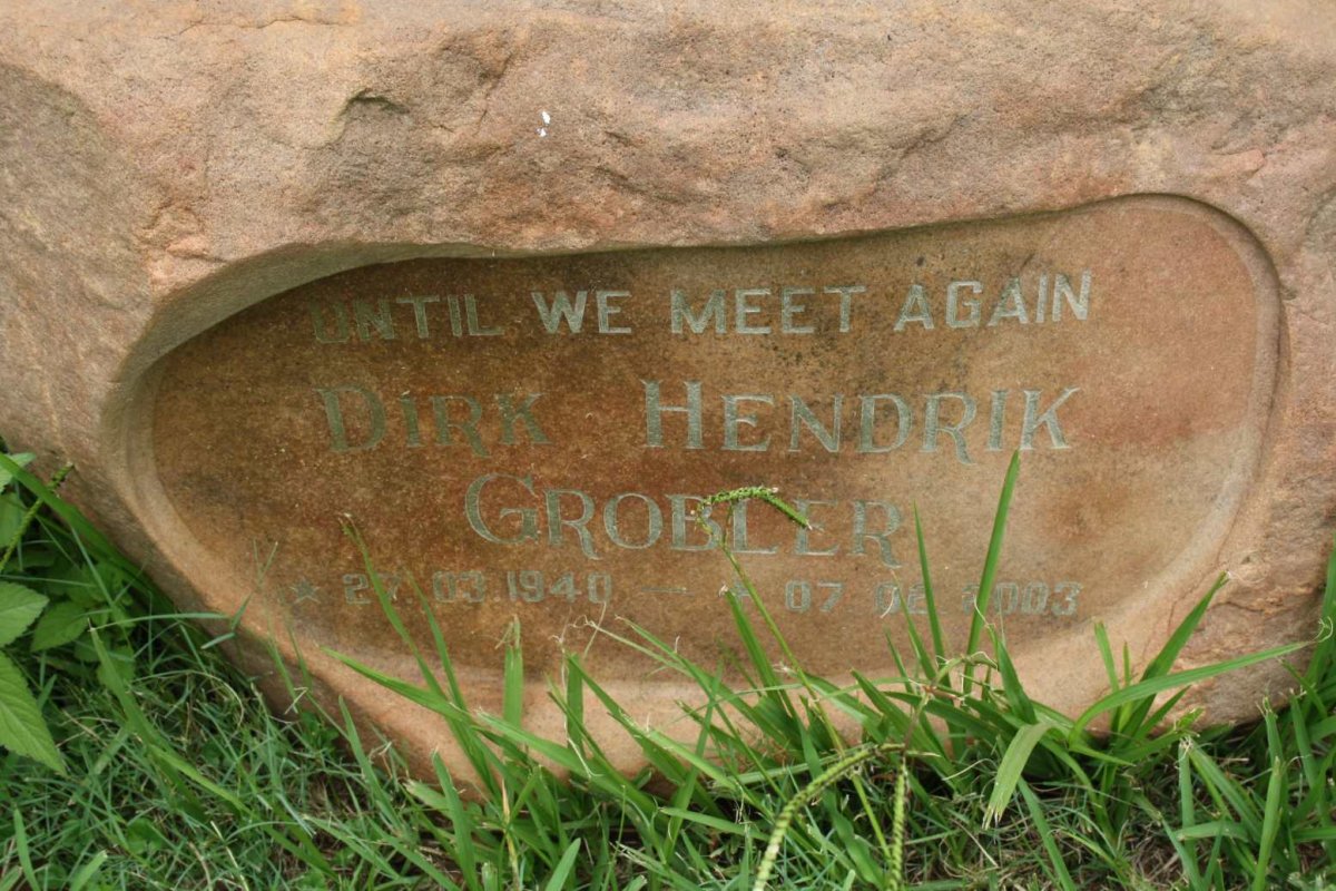GROBLER Dirk Hendrik 1940-2003