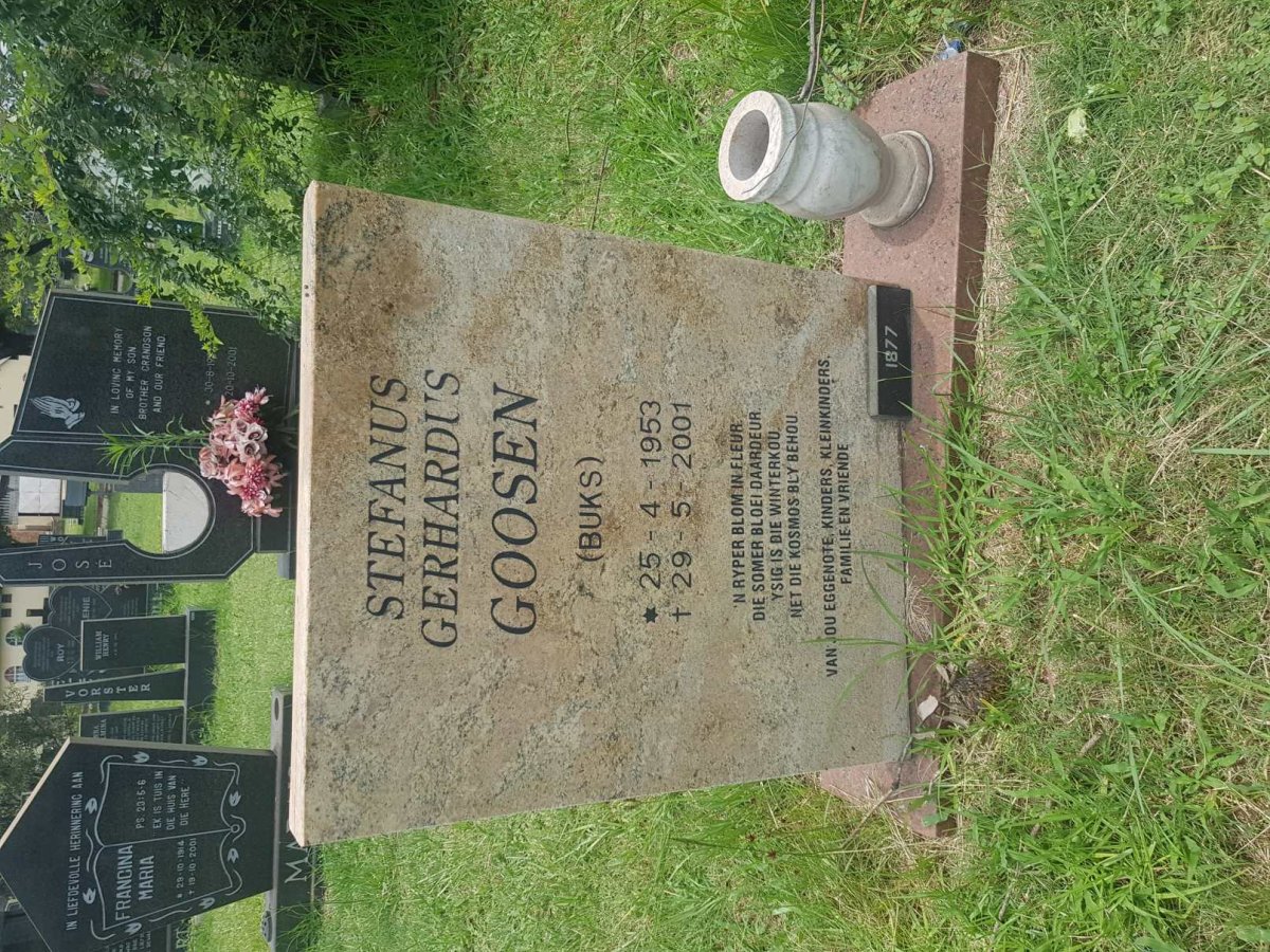 GOOSEN Stefanus Gerhardus 1953-2001