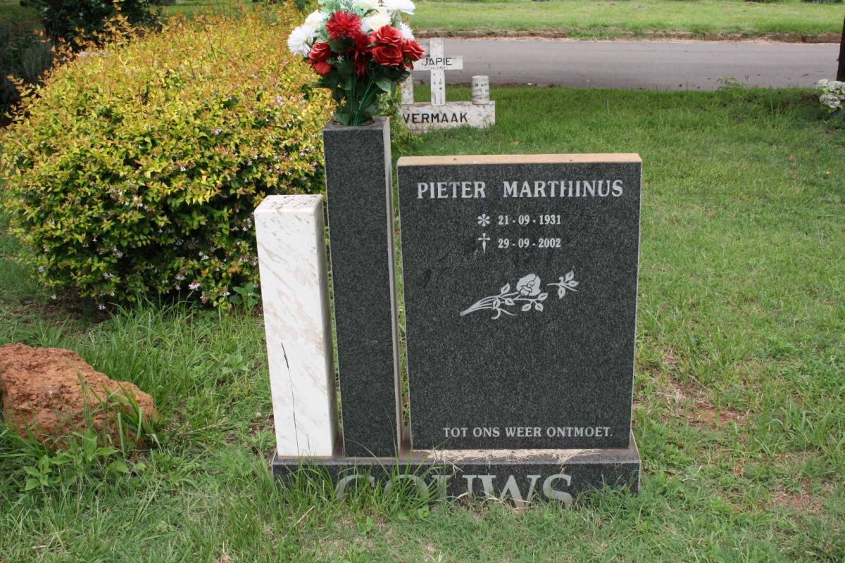 GOUWS Pieter Marthinus 1931-2002