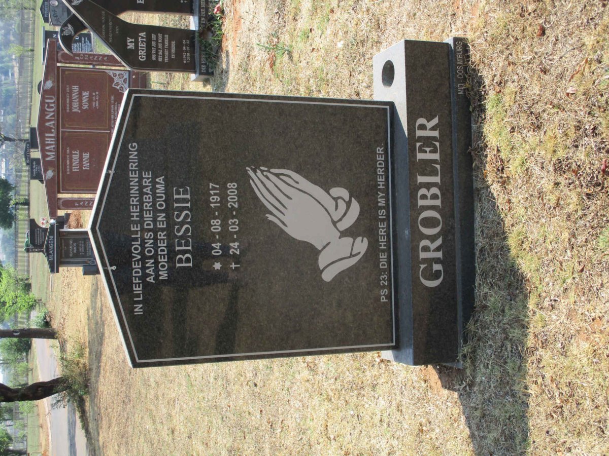 GROBLER Bessie 1917-2008