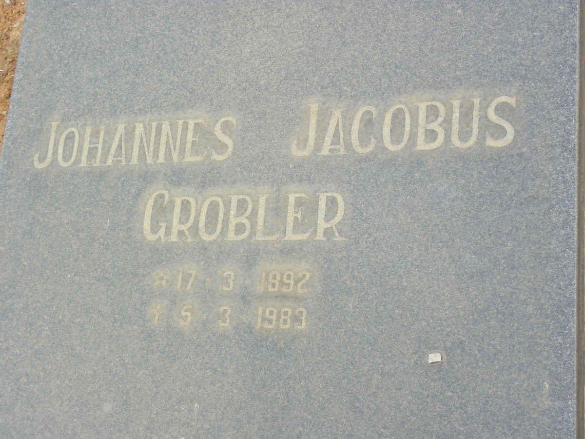 GROBLER Johannes Jacobus 1892-1983