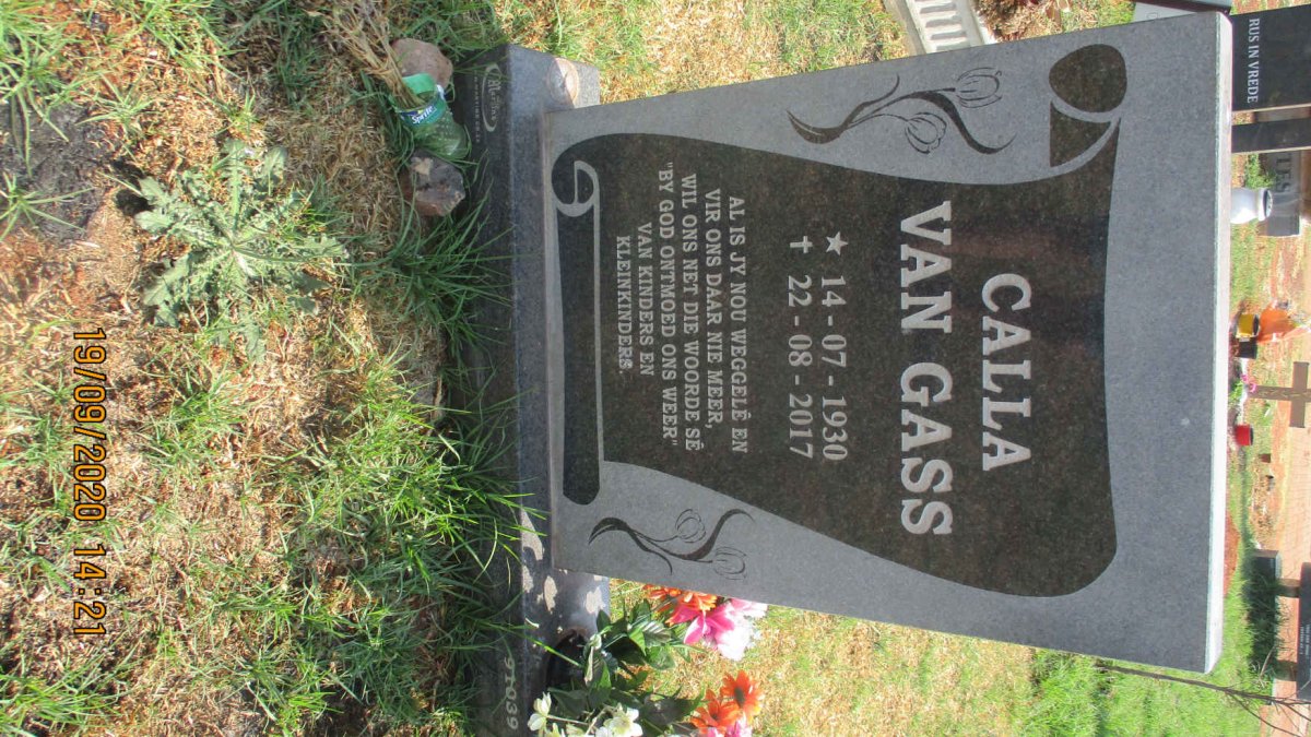 GASS Calla, van 1930-2017
