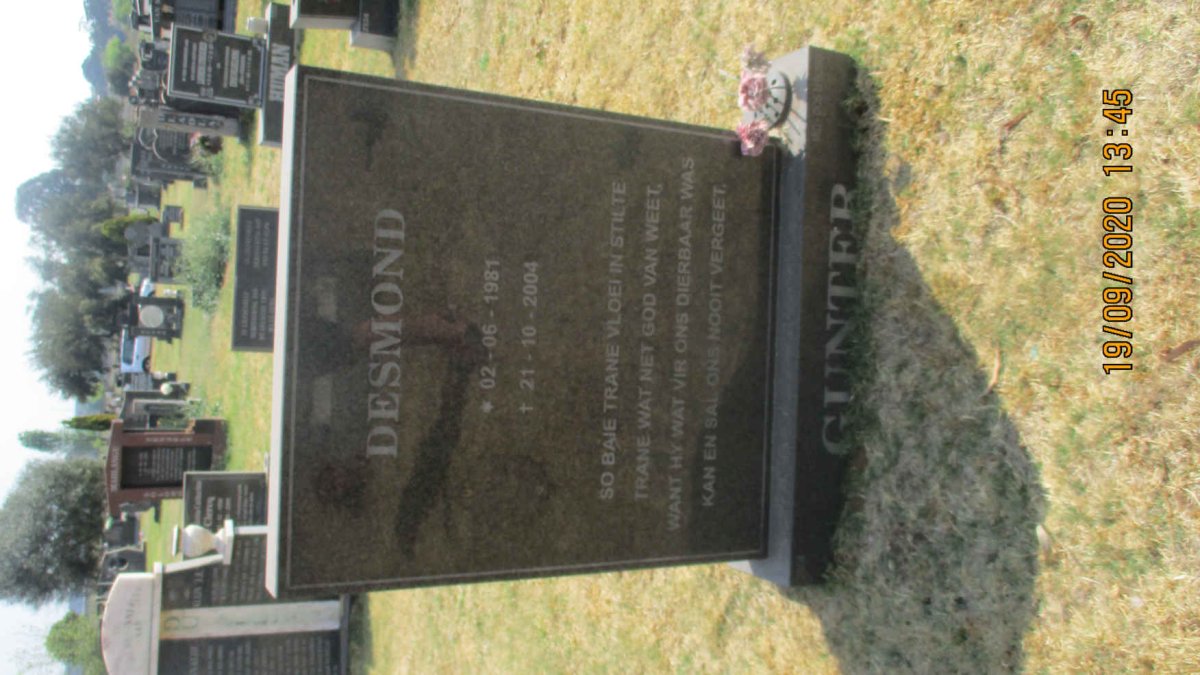 GUNTER Desmond 1981-2004