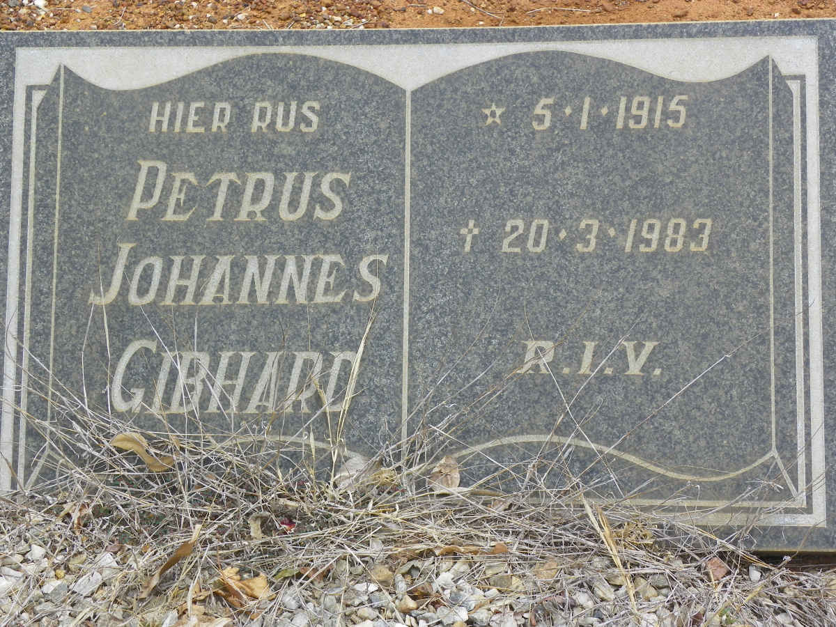 GIBHARD Petrus Johannes 1915-1983