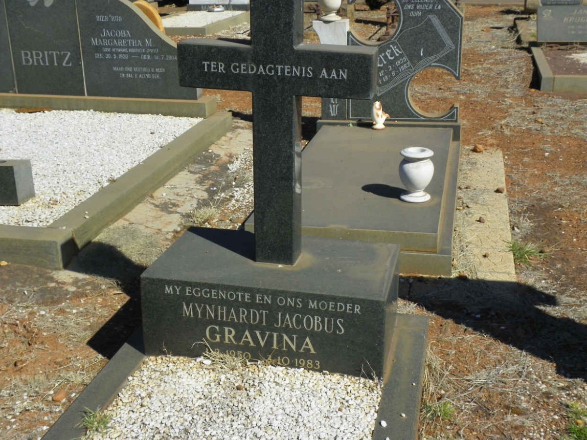GRAVINA Mynhardt Jacobus 1950-1983