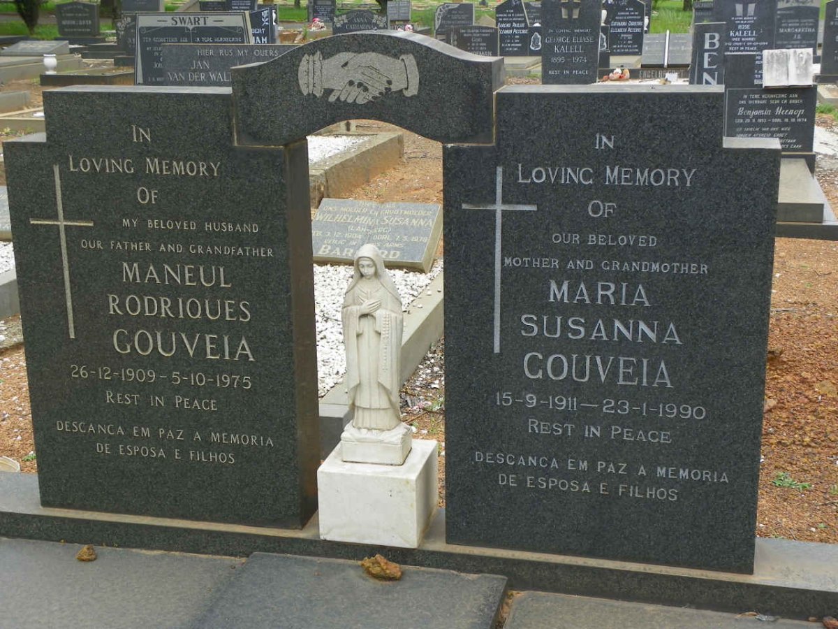 GOUVEIA Maneul Rodriques 1909-1975 &amp; Maria Susanna 1911-1990