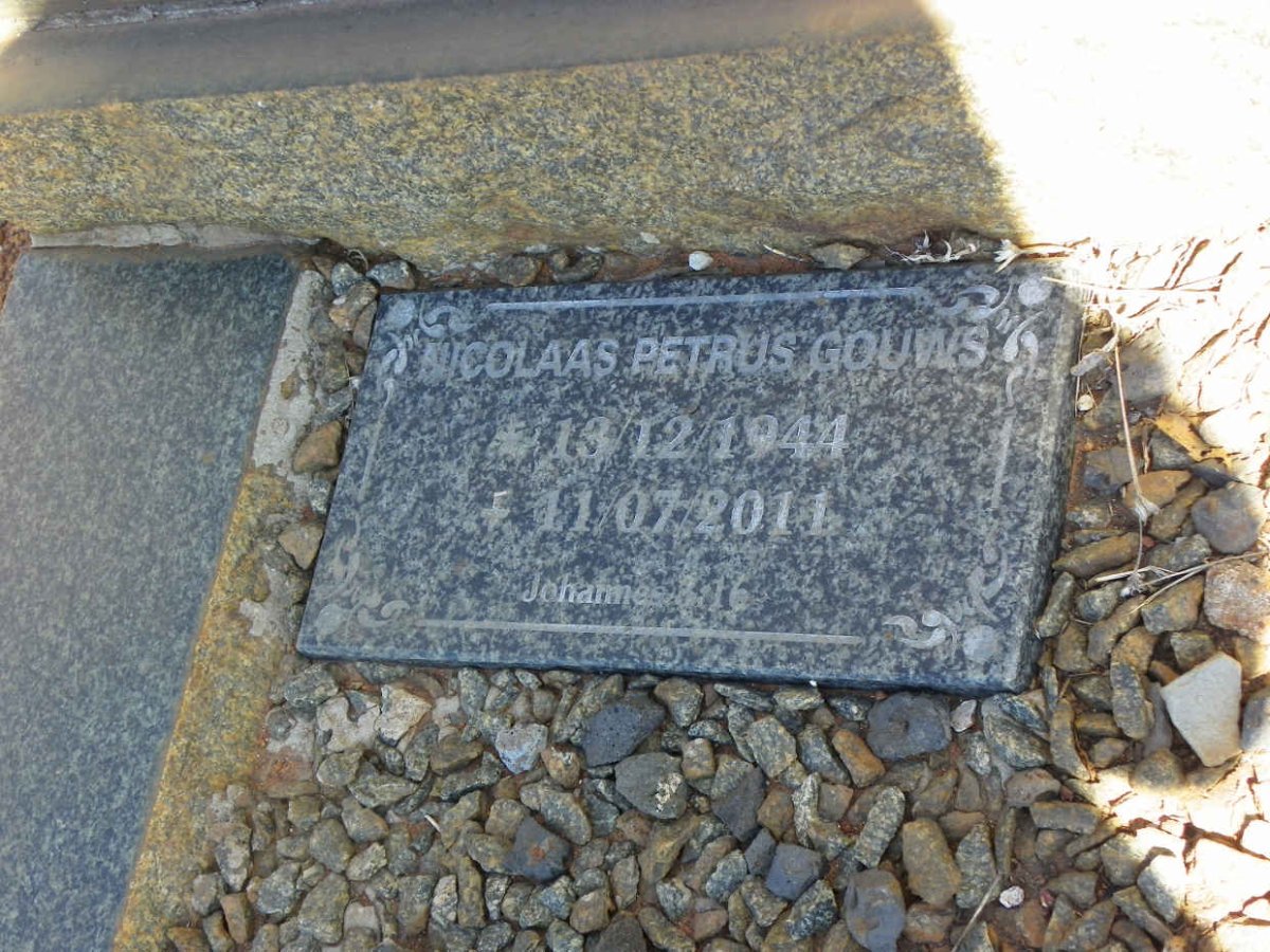 GOUWS Martinus Stefanus Francois 1903–1948 :: GOUWS Nicolaas Petrus 1944–2011 #2