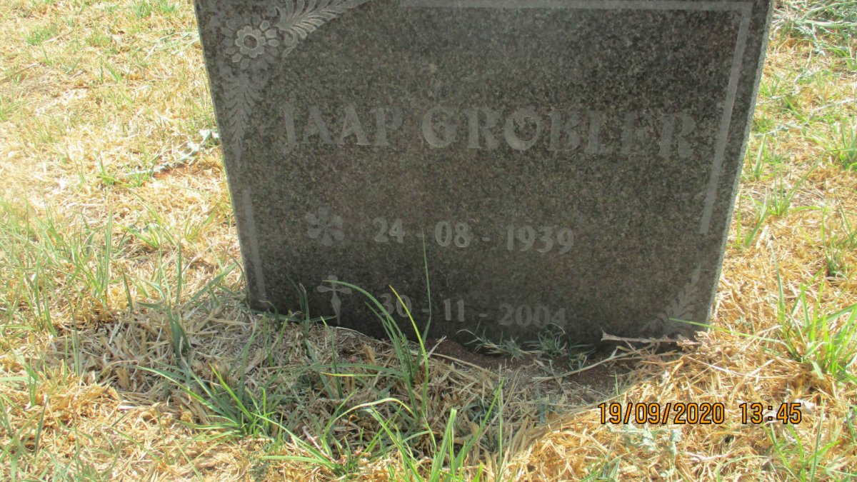 GROBLER Jaap 1939-2004