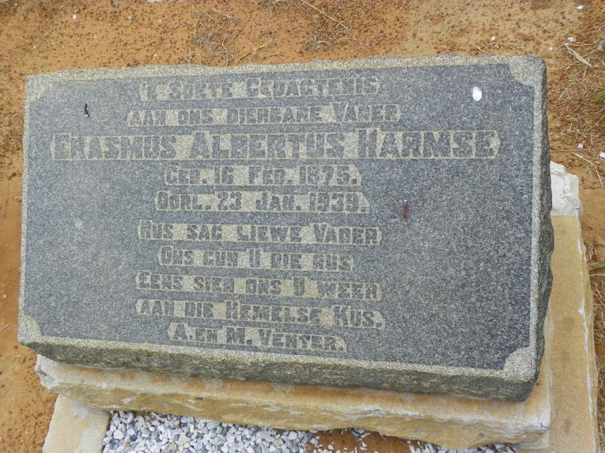 HARMSE Erasmus Albertus 1875-1939